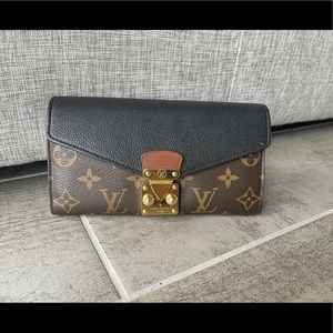 LV Monogram Pallas Wallet Black